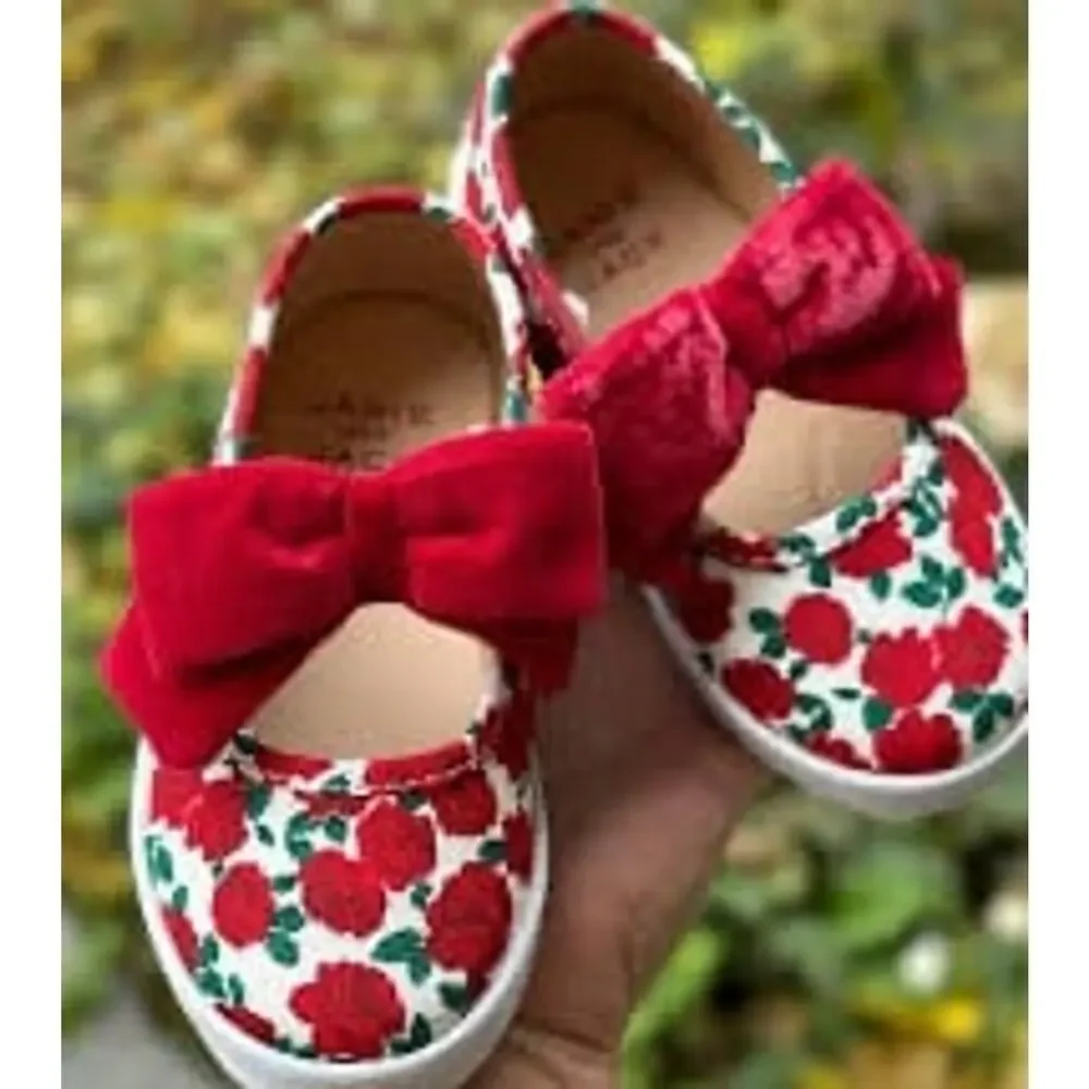 NWT❤️Janie and Jack Girls Floral shoes sz3